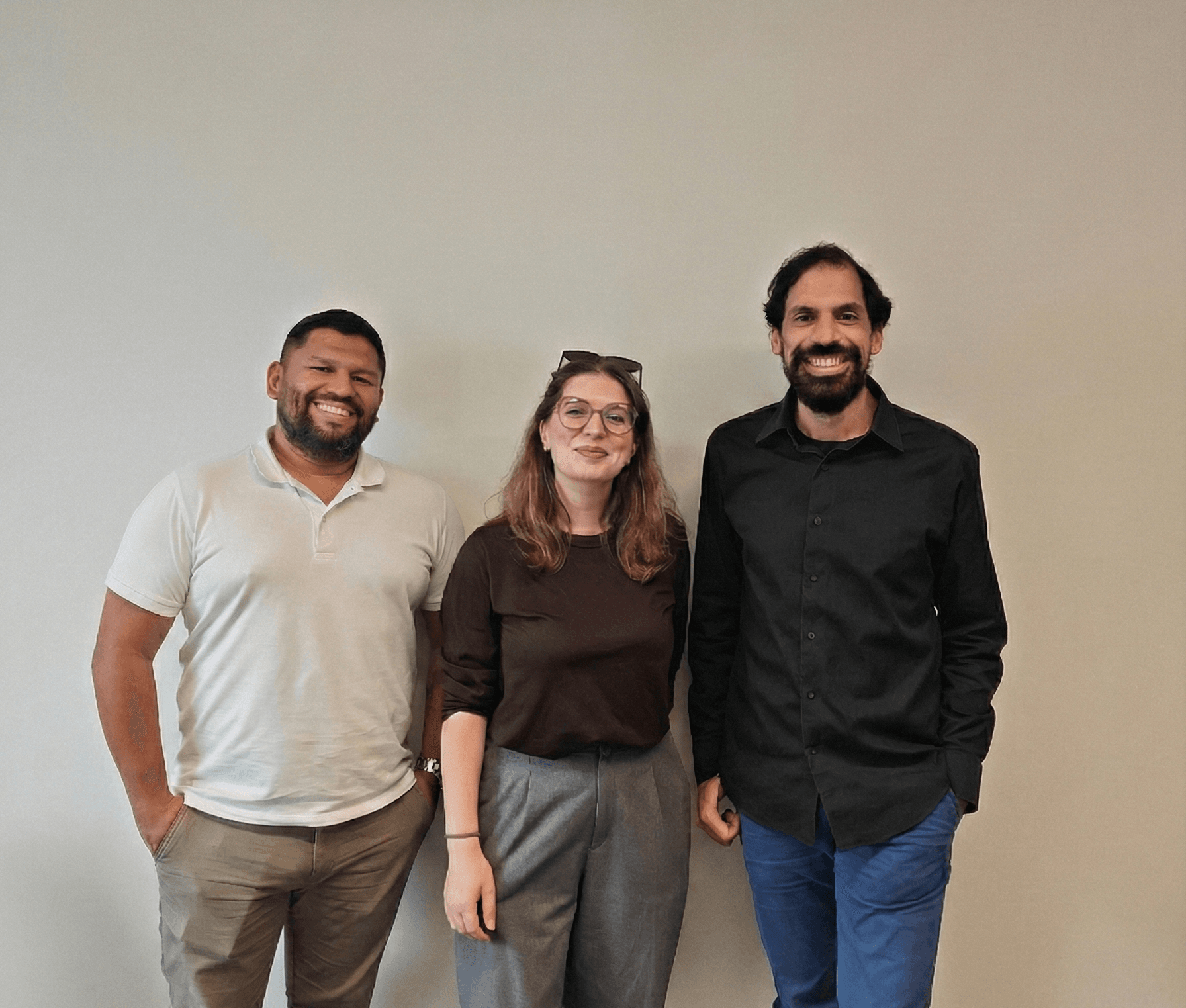 French professors Otman, Andres, and Mira, a team of experts for learning French in Paris.